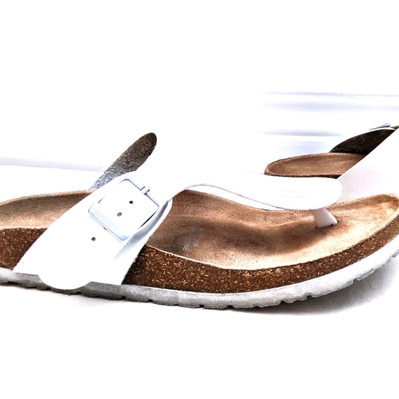 Birkenstock Shoes - White Birkenstock Style Thong Sandal